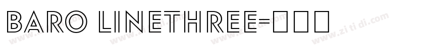 Baro LineThree字体转换